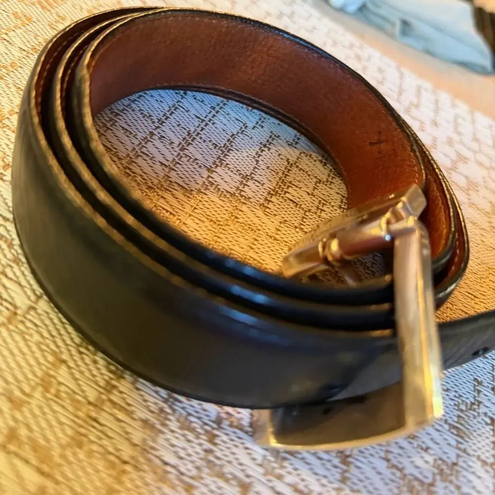 Brighton Men’s reversible belt leather sz 42